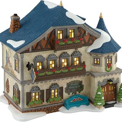 Department 56 Alpine Village Gasthof Mittenwald Lit House