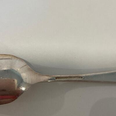 Silver plate tray and 3 spoons