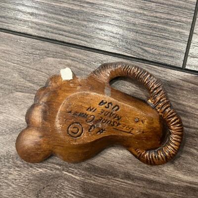 Vintage Mid Century treasure craft trinket tray