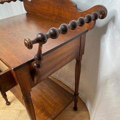 Antique wood wash stand