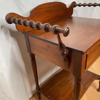 Antique wood wash stand