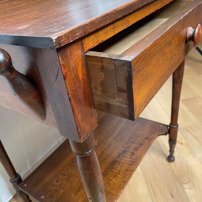 Antique wood wash stand