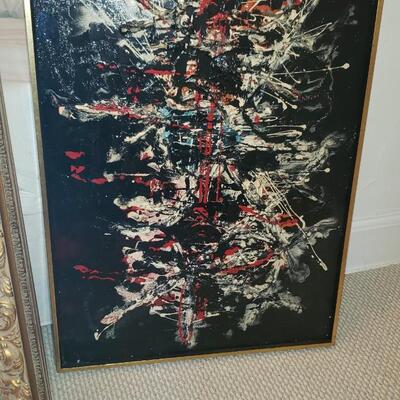 MCM mid-century modern abstract painting