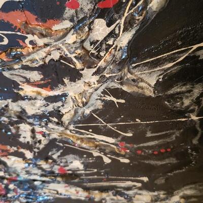 MCM mid-century modern abstract painting