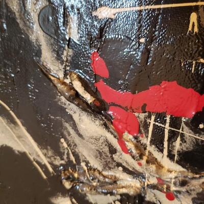 MCM mid-century modern abstract painting