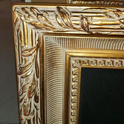Bouquet of flowers painting with ornate frame