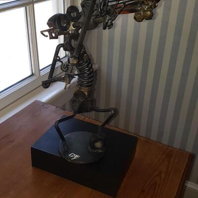 Violin player sculpture 12" tall