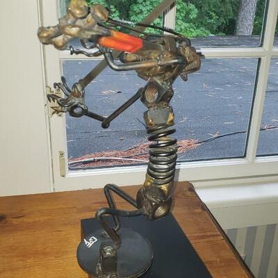 Violin player sculpture 12" tall