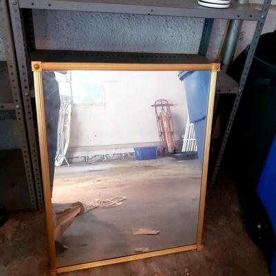 Vintage wood mirror very heavy