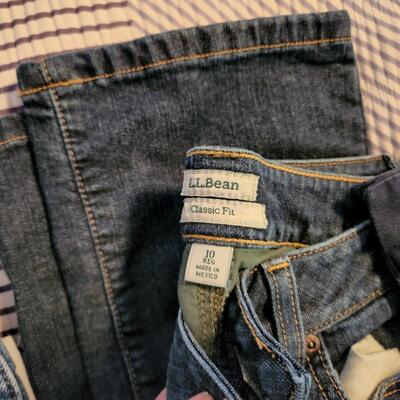 5 Pair L.L. Bean women's size 10 jeans