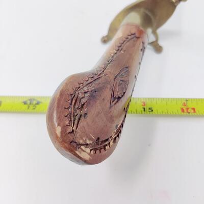 VINTAGE BRASS CARVING KNIFE MADE IN INDIA