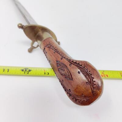 VINTAGE BRASS CARVING KNIFE MADE IN INDIA