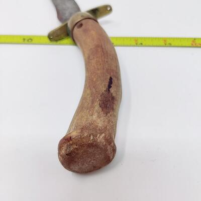 VINTAGE DEER HORN HANDLED KNIFE