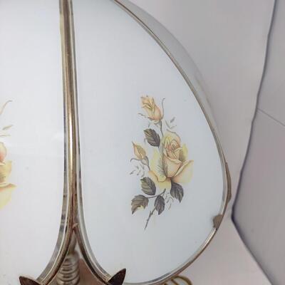 BEAUTIFUL VINTAGE FLORAL 3-WAY TOUCH LAMP