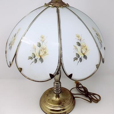 BEAUTIFUL VINTAGE FLORAL 3-WAY TOUCH LAMP