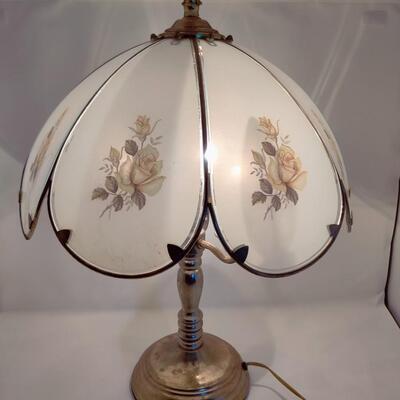BEAUTIFUL VINTAGE FLORAL 3-WAY TOUCH LAMP