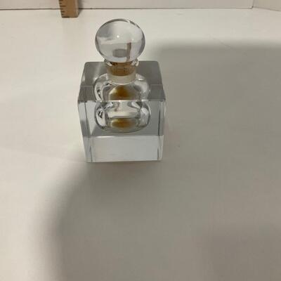 3 Crystal Perfume Bottles