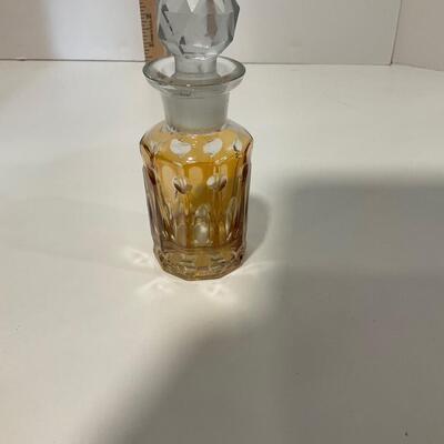 3 Crystal Perfume Bottles