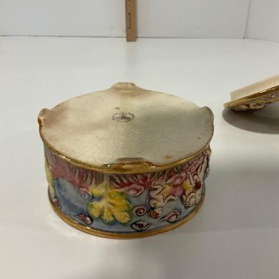 Antique Angel Jar with Lid