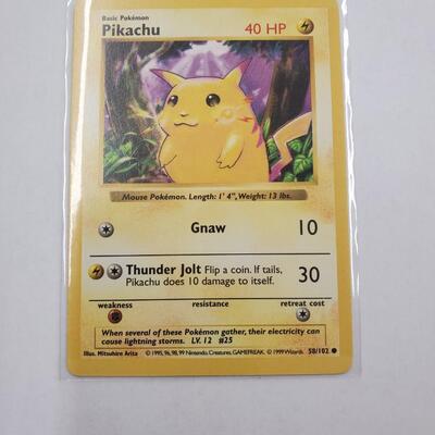 Pikachu base card