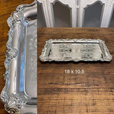 Twenty-One (21) ~ Assorted Silver-Plate Serving Pieces