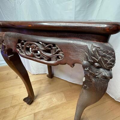 Carved Chinese Hongmu Rosewood Table