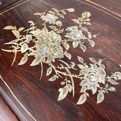 Carved Chinese Hongmu Rosewood Table