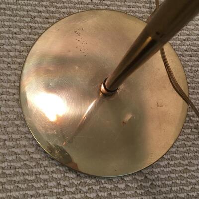 MCM Brass clam shell floor lamp
