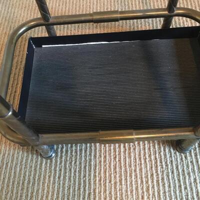 MCM brass umbrella stand