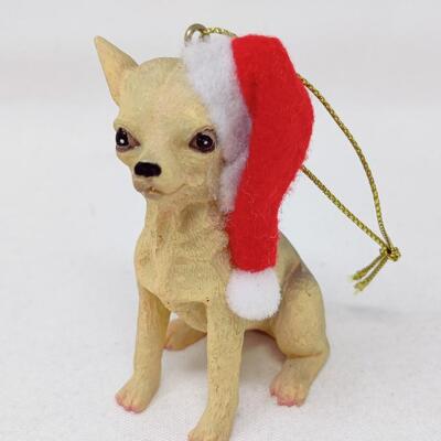 SWEET CHRISTMAS CHIHUAHUA ORNAMENT