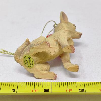 SWEET CHRISTMAS CHIHUAHUA ORNAMENT