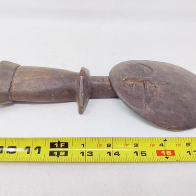 AFRICAN FERTILITY GODDESS WOOD CARVED STATUE