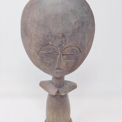 AFRICAN FERTILITY GODDESS WOOD CARVED STATUE