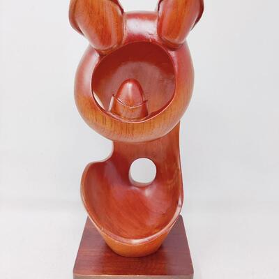 MODERNIST FAMILY CARVED WOOD SCULPTURE