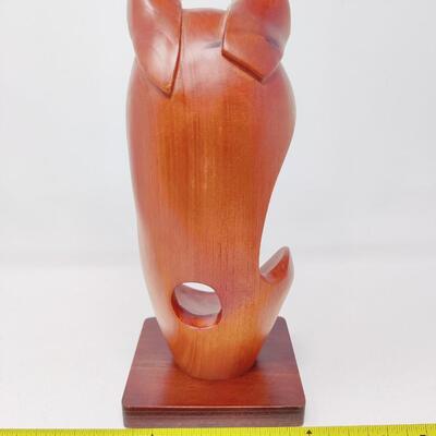 MODERNIST FAMILY CARVED WOOD SCULPTURE