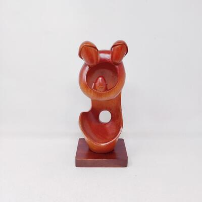 MODERNIST FAMILY CARVED WOOD SCULPTURE