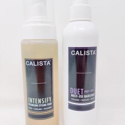 CALISTA STYLING FOAM AND HAIRSPRAY