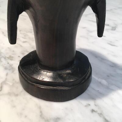 Carved African wooden art