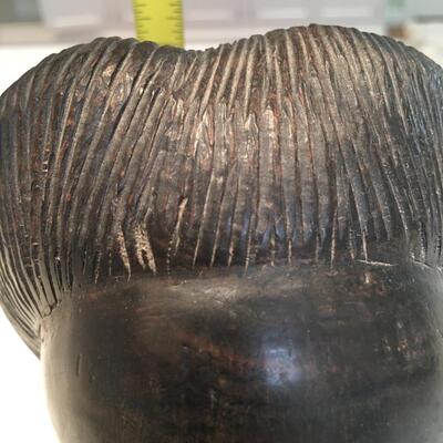 Carved African wooden art