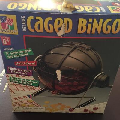 Caged Bingo Cage and balls