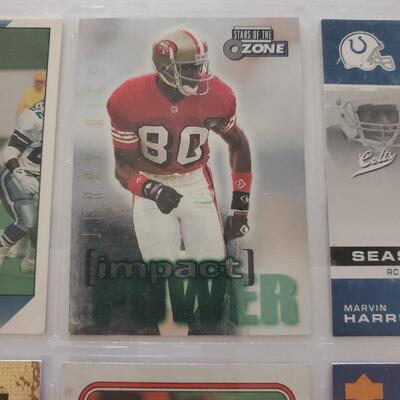 Football lot of 9 cards