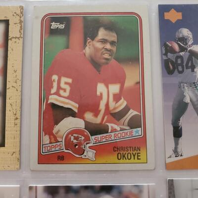 Football lot of 9 cards