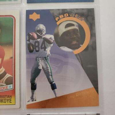 Football lot of 9 cards