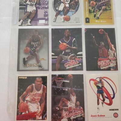 Basketball card lot of 9