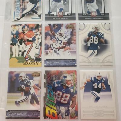 Football lot of 9 cards