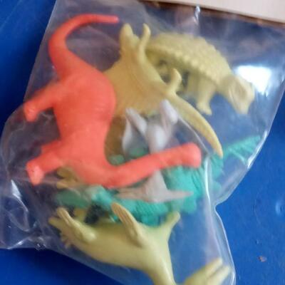 LOT 14  TWO BAGS OF FUN TOY DINOSAURS
