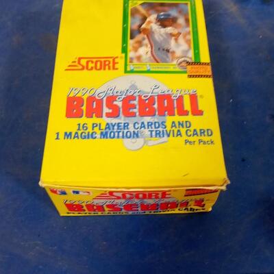 LOT 23  BOX OF 1990 UNOPENED SCORE BASEBALL CARDS