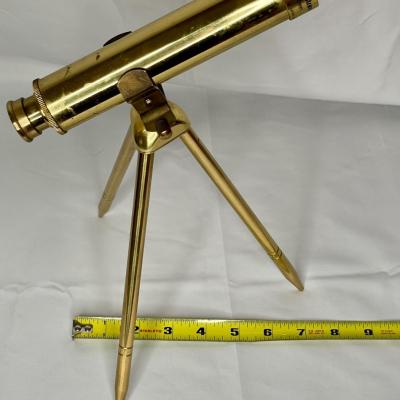 Tabletop brass telescope