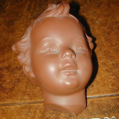 Hummel Goebel Terracotta Baby Head Wall Figurine