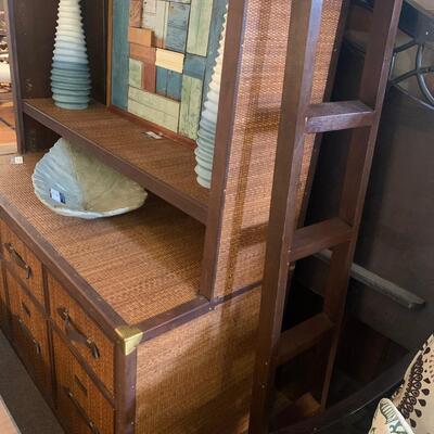 Bauer International Library with Ladder and 48" TV